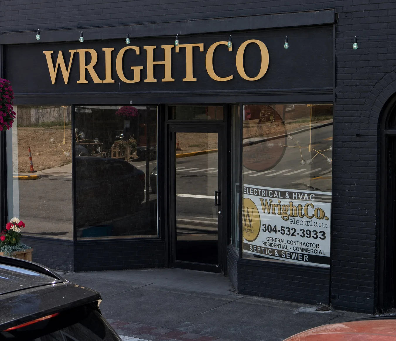 The WrightCo storefront building in Ravenswood, West Virginia